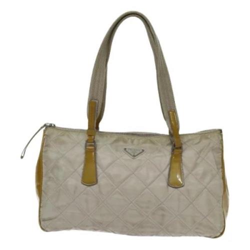 Pre-owned Canvas prada-bags Prada Vintage , Beige , Dames