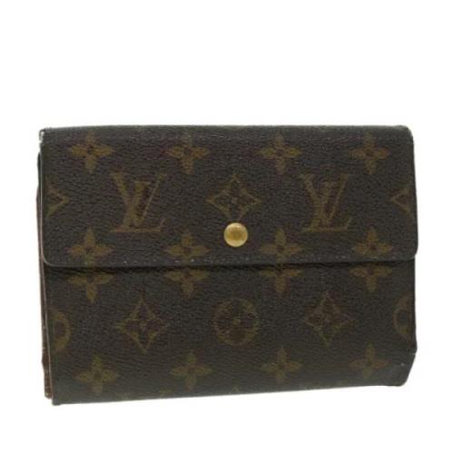 Pre-owned Canvas wallets Louis Vuitton Vintage , Brown , Dames