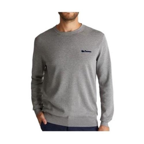 Crew Neck Gebreide Pullover Sweater Ben Sherman , Gray , Heren