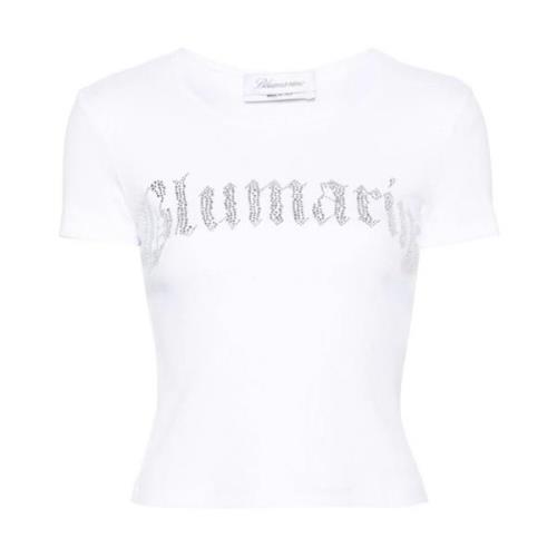 Stijlvolle Dames T-shirts & Polos Blumarine , White , Dames