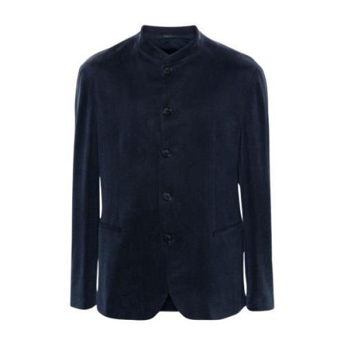 Blauw Navy Slim Fit Jas Giorgio Armani , Blue , Heren