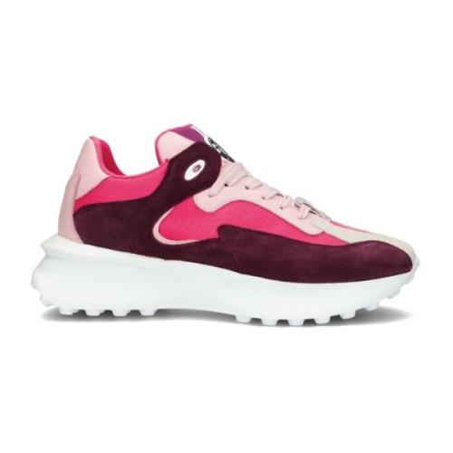 Roze Lage Top Sneakers New Tech Toral , Multicolor , Dames