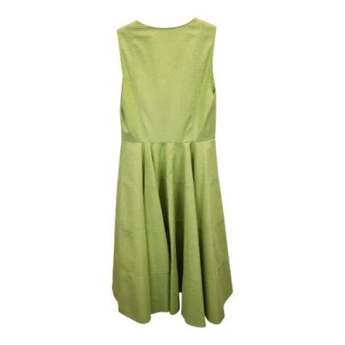 Pre-owned Cotton dresses Alaïa Pre-owned , Green , Dames