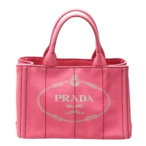 Pre-owned Canvas totes Prada Vintage , Pink , Dames