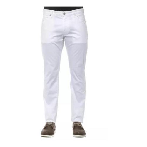 Slim 5-Pocket Katoenen Broek PT Torino , White , Heren