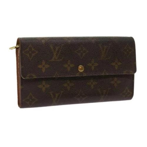 Pre-owned Canvas wallets Louis Vuitton Vintage , Brown , Dames