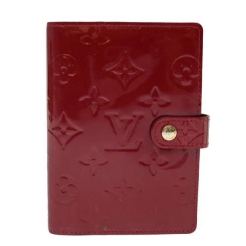 Pre-owned Leather wallets Louis Vuitton Vintage , Red , Dames