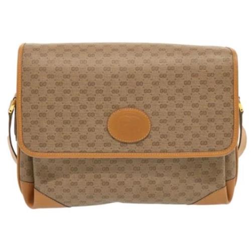 Pre-owned Canvas gucci-bags Gucci Vintage , Beige , Dames