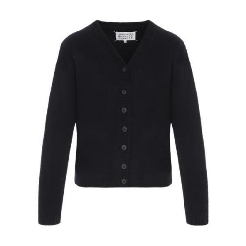 Navy Cardigan Maison Margiela , Blue , Dames