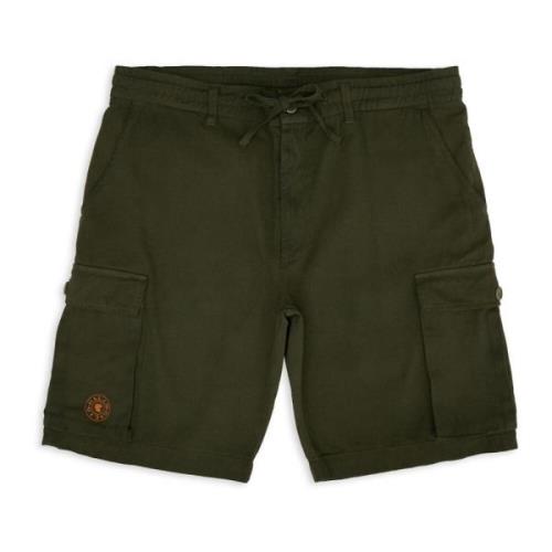 Groene Cargo Shorts van Katoenen Stof Gallo , Green , Unisex