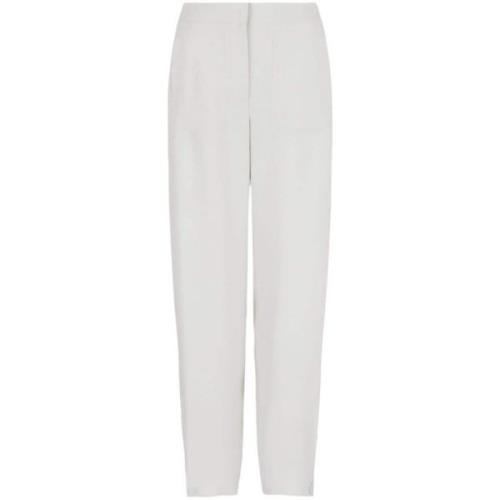 Grijze Broek met Elastische Tailleband Giorgio Armani , Gray , Dames