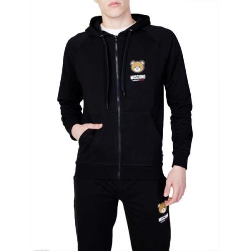 Zwart Zip Sweater Set voor Mannen Love Moschino , Black , Heren