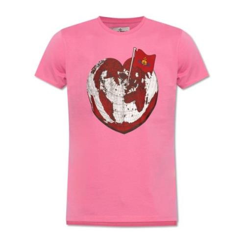 Bedrukt T-shirt Vivienne Westwood , Pink , Heren