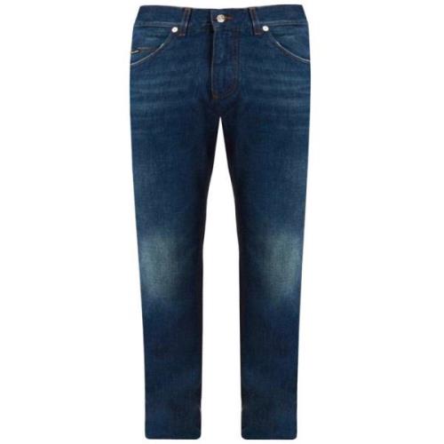 Blauwe Regular Fit Jeans Dolce & Gabbana , Blue , Heren