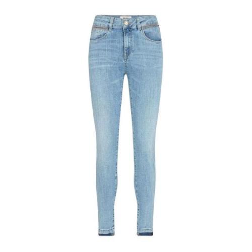 Slim-Fit High Waist Jeans Light Blue MOS Mosh , Blue , Dames