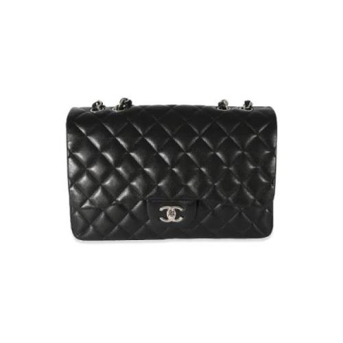 Pre-owned Leather chanel-bags Chanel Vintage , Black , Dames