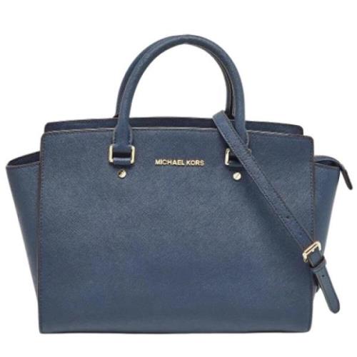 Pre-owned Leather totes Michael Kors Pre-owned , Blue , Dames