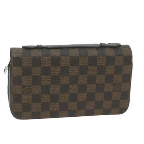 Pre-owned Canvas wallets Louis Vuitton Vintage , Brown , Dames