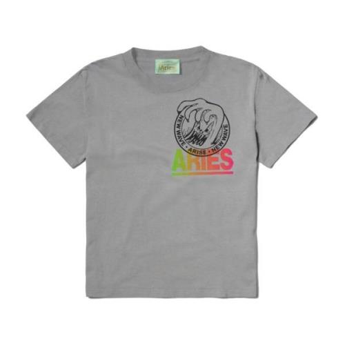 Golfprint Katoenen T-shirt Aries , Gray , Heren