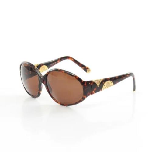Pre-owned Metal sunglasses Louis Vuitton Vintage , Brown , Dames