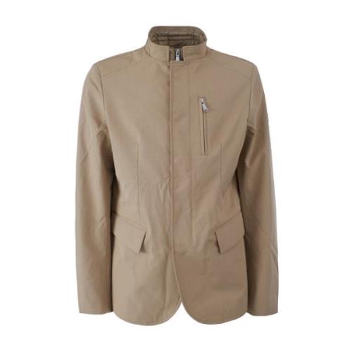 Kameel Synthetische Jas Mannen Beige YES ZEE , Brown , Heren