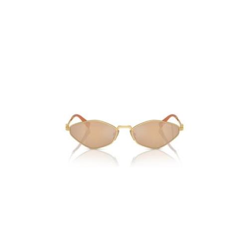 Metalen en Polyamide Dames Zonnebril Miu Miu , Yellow , Dames