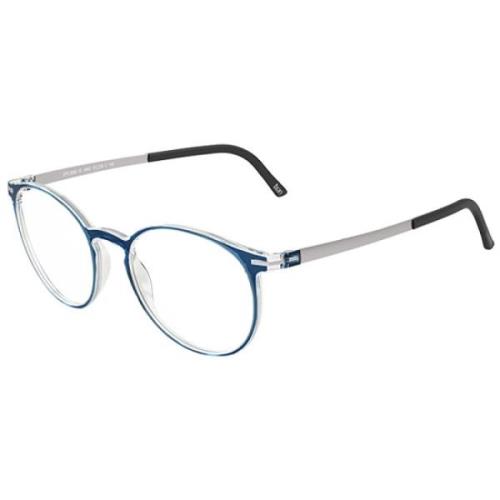 Blauw Zilver Brilmontuur Fullrim 2906 Silhouette , Blue , Unisex