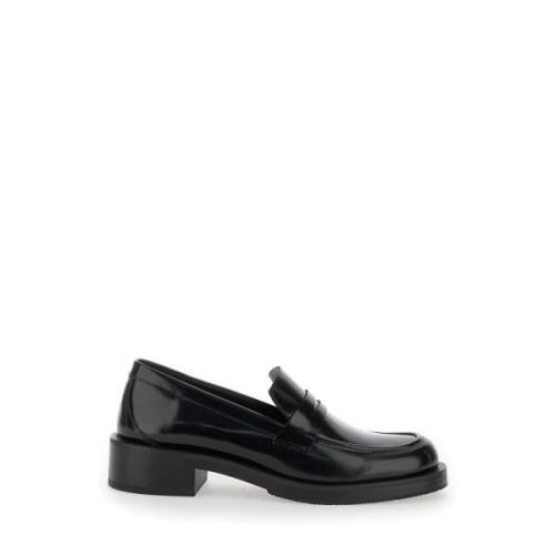 Zwarte platte schoenen Palmer Bold Loafer Stuart Weitzman , Black , Da...