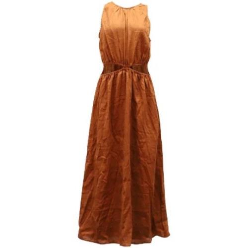 Fabric dresses Faithfull the brand , Brown , Dames