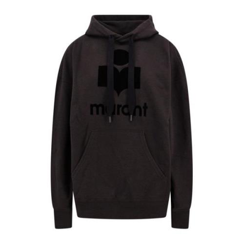 Flocked Logo Katoenen Sweatshirt Oversize Capuchon Isabel Marant Étoil...