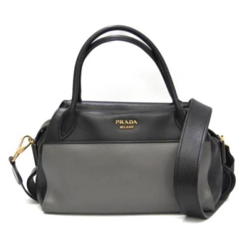 Pre-owned Leather handbags Prada Vintage , Black , Dames