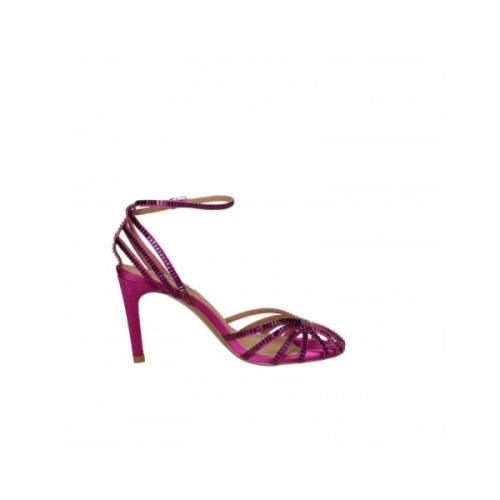 Sierlijke Leren Sandalen Bibi Lou , Pink , Dames