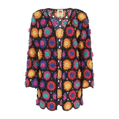 Stijlvolle Gehaakte Vest Farm Rio , Multicolor , Dames