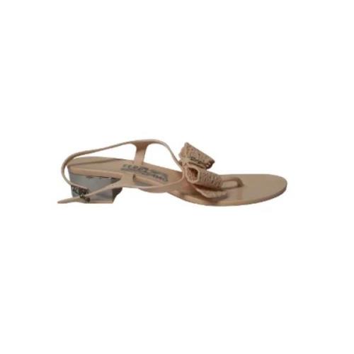 Pre-owned Rubber sandals Salvatore Ferragamo Pre-owned , Pink , Dames