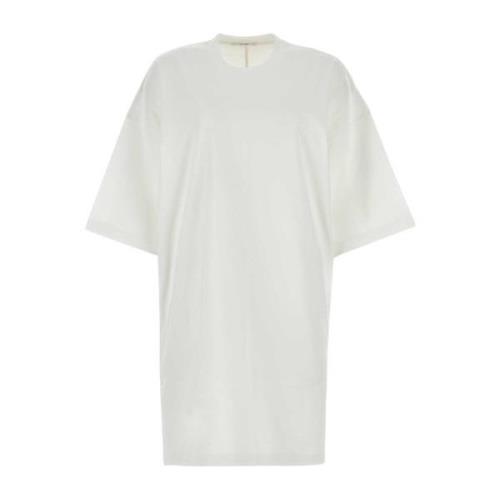 Oversize Wit Katoenen T-shirt The Row , White , Dames