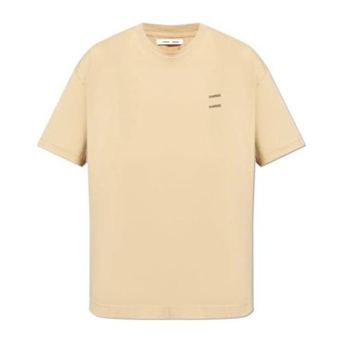 T-shirt Joel Samsøe Samsøe , Beige , Heren