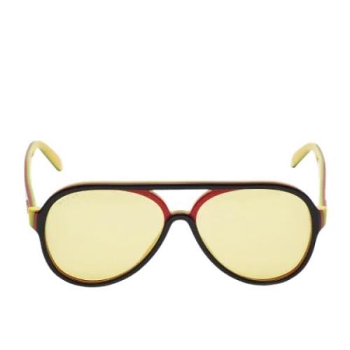 Pre-owned Acetate sunglasses Gucci Vintage , Yellow , Heren