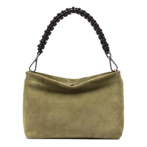 Moss Brenda Leren Crossbody Tas Gianni Chiarini , Green , Dames