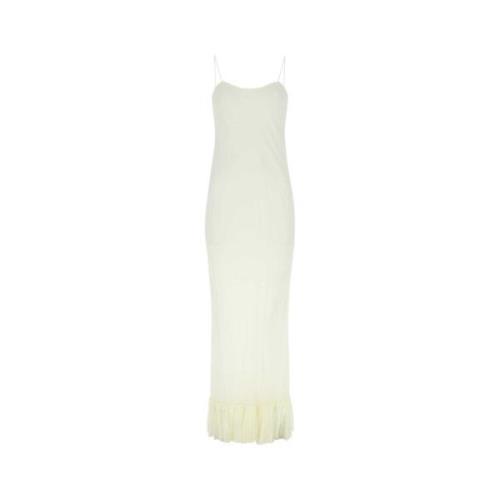 Elegant Ivory Silk Dress Khaite , White , Dames