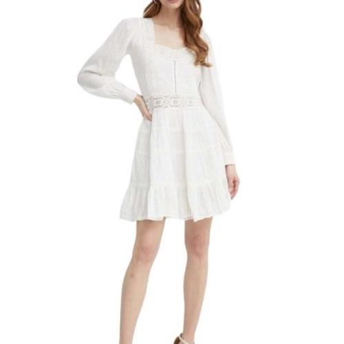 Witte Jurk Set Regular Fit Twinset , White , Dames