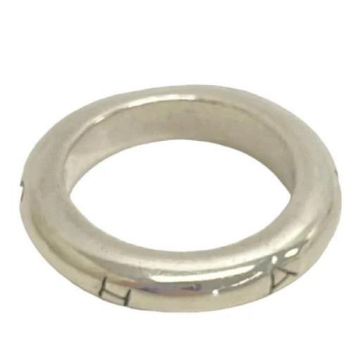 Pre-owned Silver rings Chanel Vintage , Gray , Dames