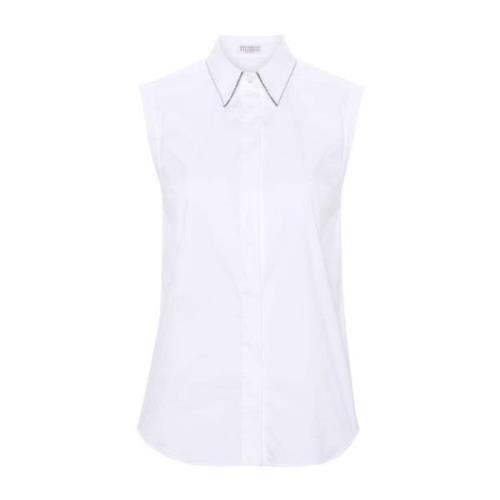 Witte Overhemd Collectie Brunello Cucinelli , White , Dames