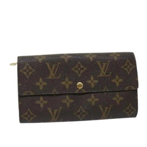 Pre-owned Canvas wallets Louis Vuitton Vintage , Brown , Dames