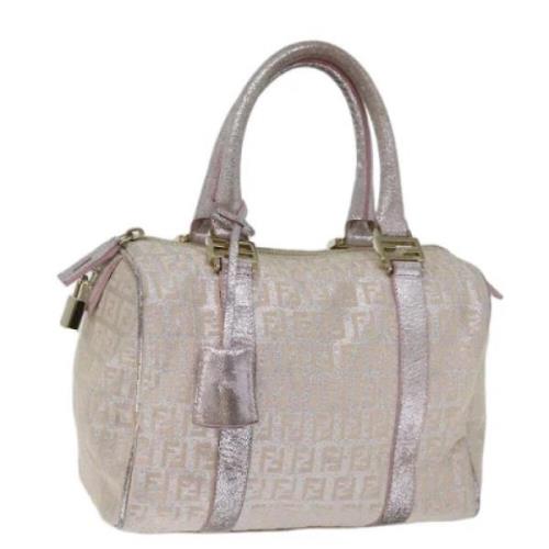 Pre-owned Canvas handbags Fendi Vintage , Gray , Dames