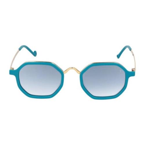 Elegante Zonnebril met Onregelmatige Vorm Eyepetizer , Blue , Dames