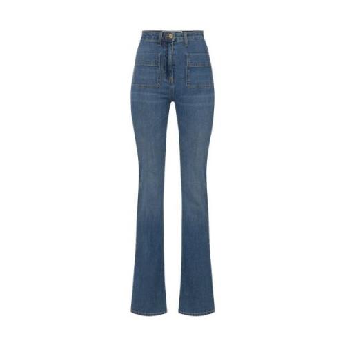 Denim Jeans voor Vrouwen Ss24 Elisabetta Franchi , Blue , Dames