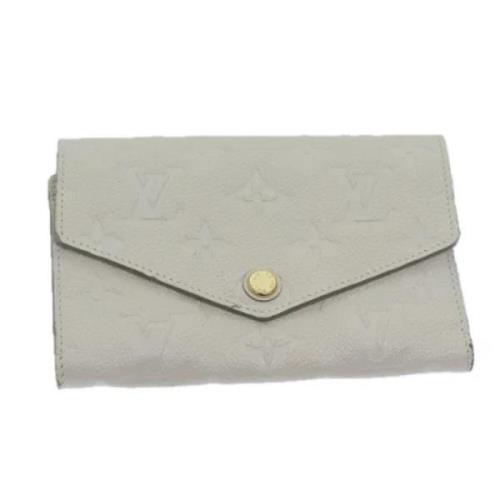 Pre-owned Leather wallets Louis Vuitton Vintage , White , Dames