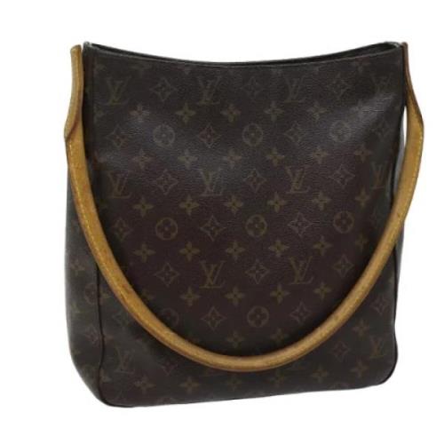 Pre-owned Canvas handbags Louis Vuitton Vintage , Brown , Dames