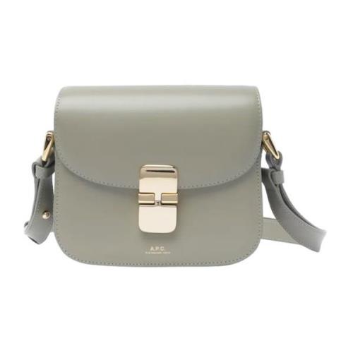 Groene Leren Vintage Chic Mini Tas A.p.c. , Green , Dames