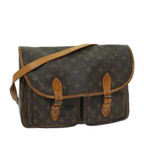 Pre-owned Canvas shoulder-bags Louis Vuitton Vintage , Brown , Dames